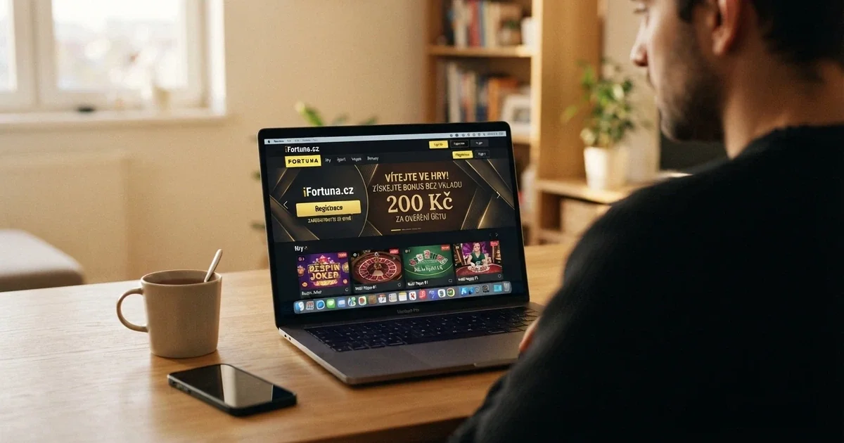 Domovská stránka online kasina s tlačítkem registrace a nabídkou uvítacího bonusu