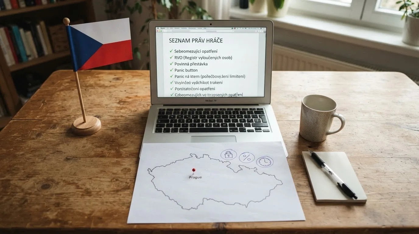 mapa České republiky s ikonami symbolizujícími licenci, daňové přiznání a limity
