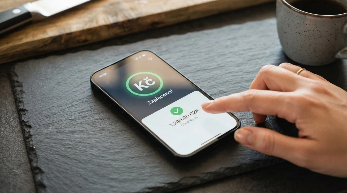 Telefon s otevřenou peněženkou Google Pay a logem kasina na obrazovce
