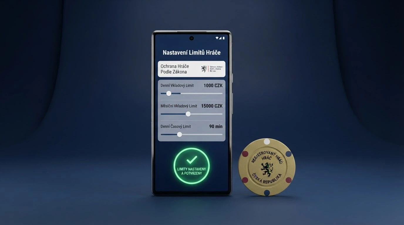 Úřední dokument s razítkem Ministerstva financí ČR položený vedle mobilu s kasinem